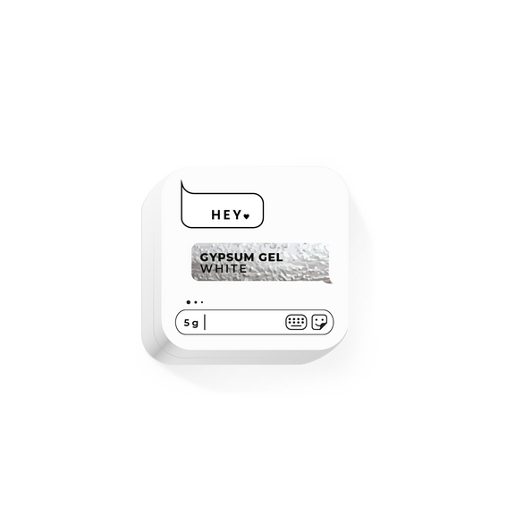 White Gypsum Gel 5g Gel for Designs