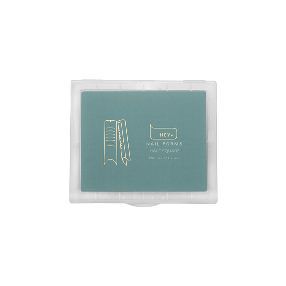 Top Nail Forms Half Square 120 Pieces for Extensions