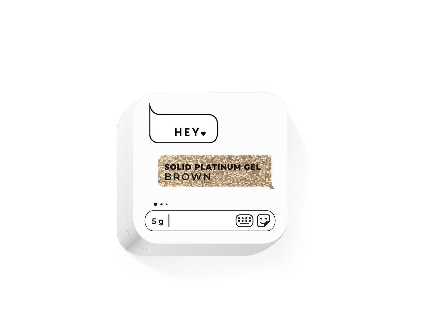 Solid Platinum Gel BROWN 5g