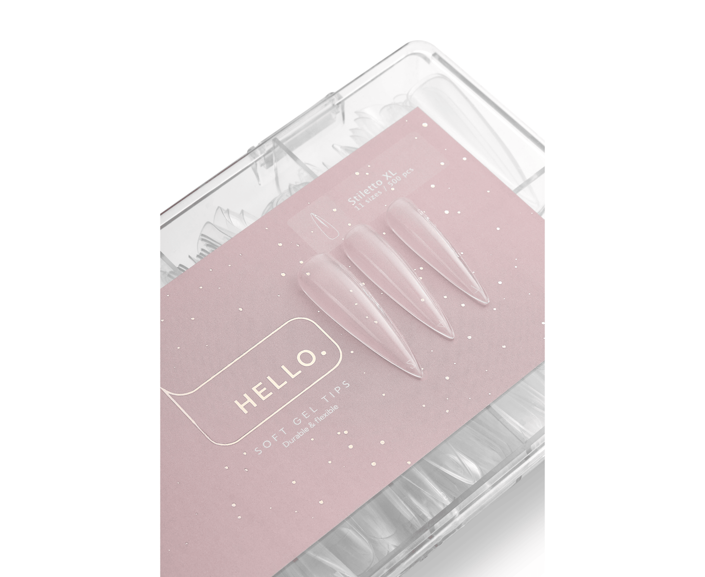 Gel Tips STILETTO XL 500p