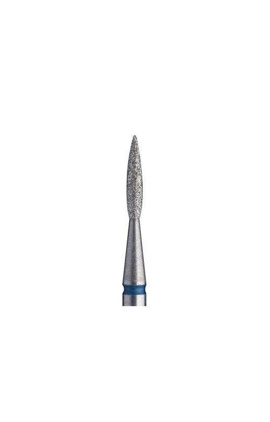 STALEKS Diamond Nail Drill Bit Flame Blue 1.6mm 8mm Pointed