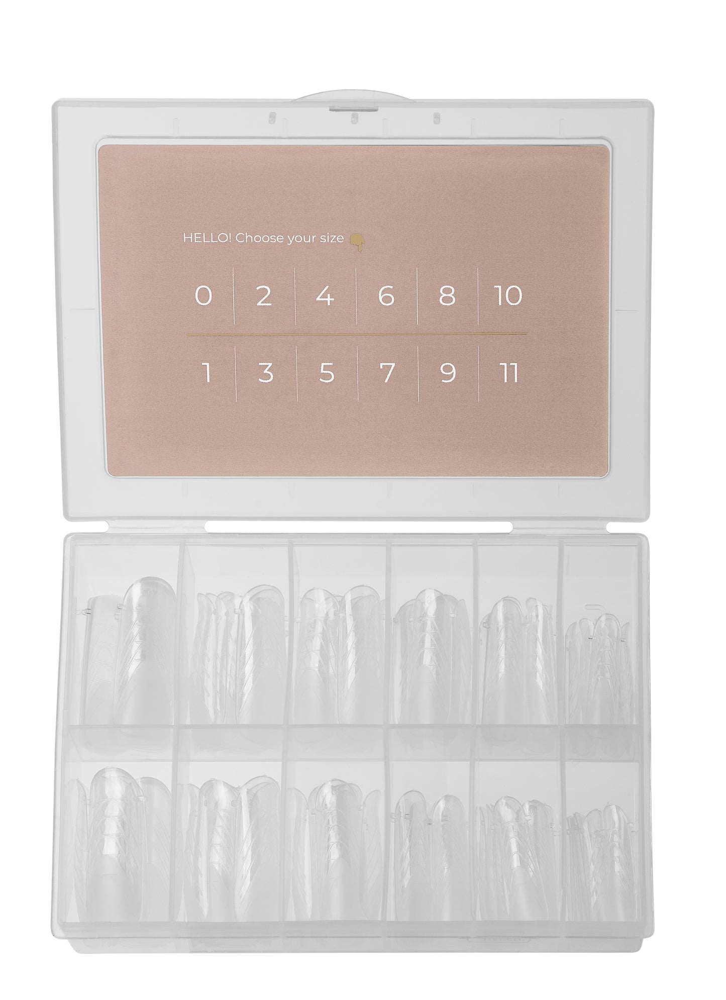 Top Nail forms Natural Square 120 pieces for Extensions