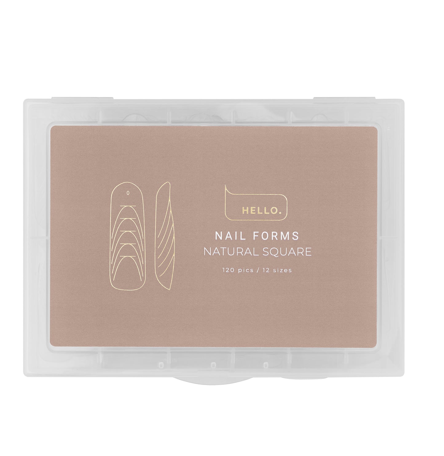 Top Nail forms Natural Square 120 pieces for Extensions