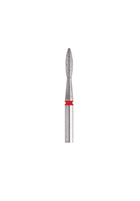 STALEKS Diamond Nail Drill Bit Flame Red 2.1mm 8mm Safe