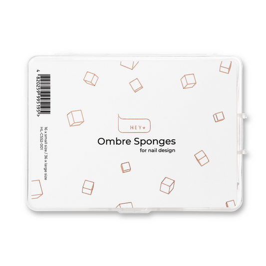 Set of ombre sponges for nail art